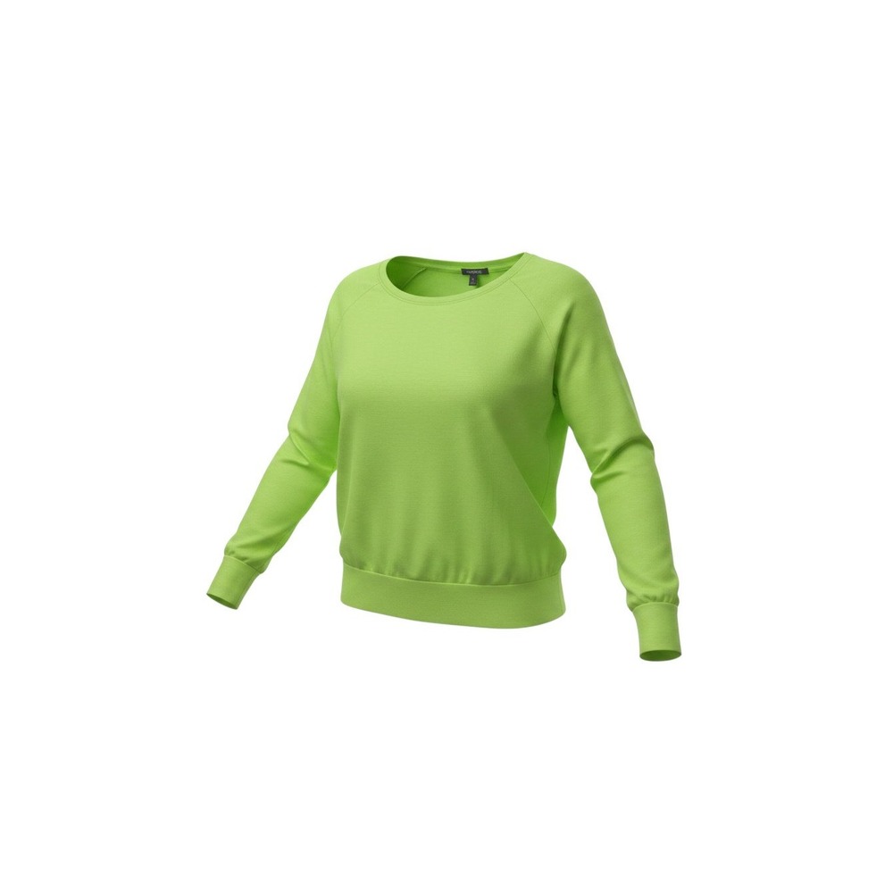 Basic House Sweatshirt Womens Medium Lime Green Raglan Sleeve Crew Neck